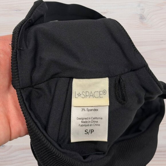 L Space Eco Jess Bikini Top Black - Size S - Picture 3 of 5